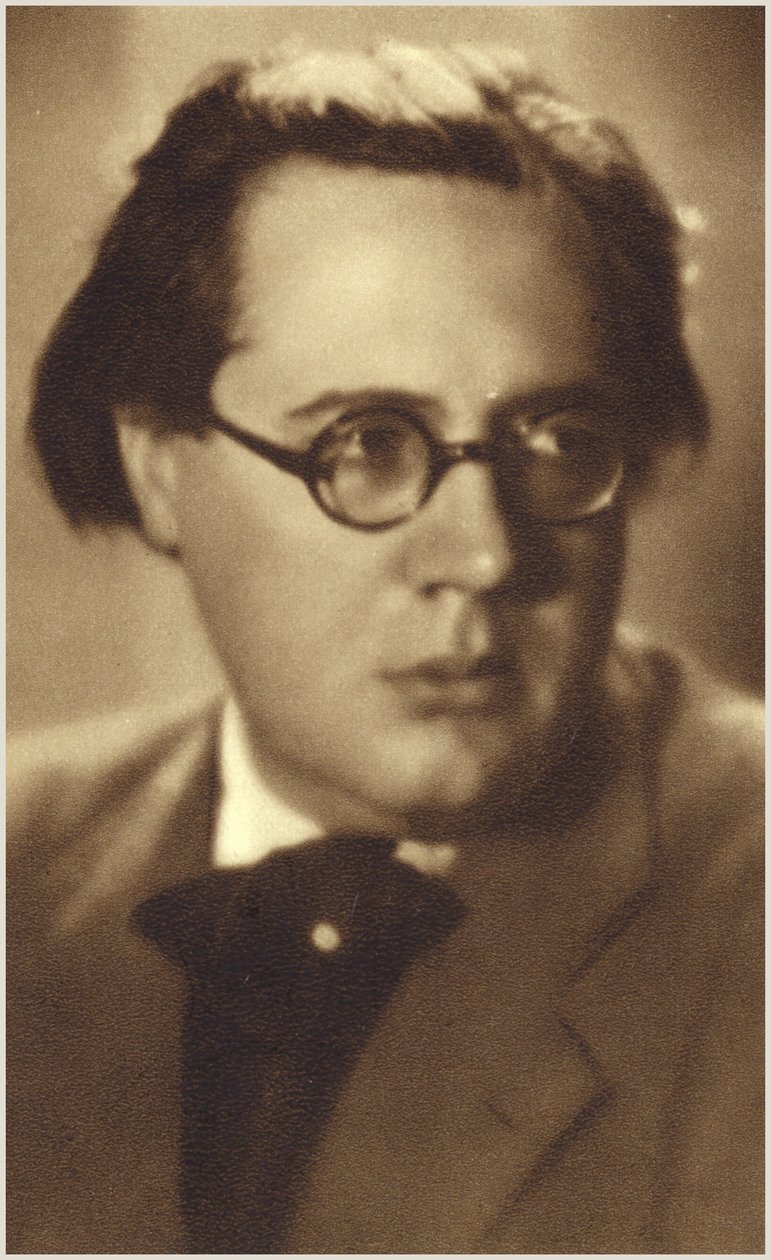 Andres Segovia portréja (fekete-fehér fotó) alkotó: Spanish Photographer