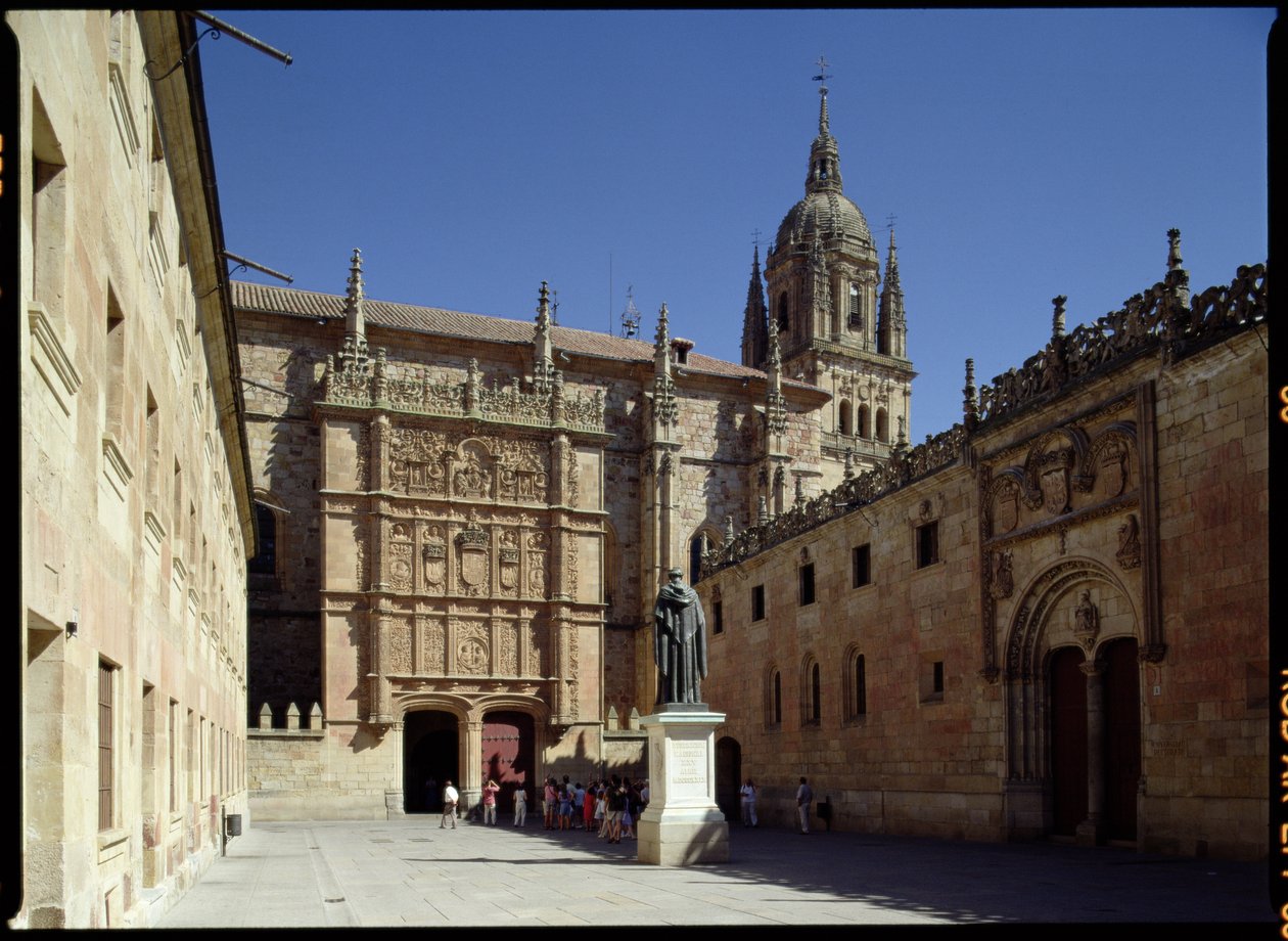 Délutáni kilátás az egyetemre, de Leon Plaza, 1230 alkotó: Spanish School