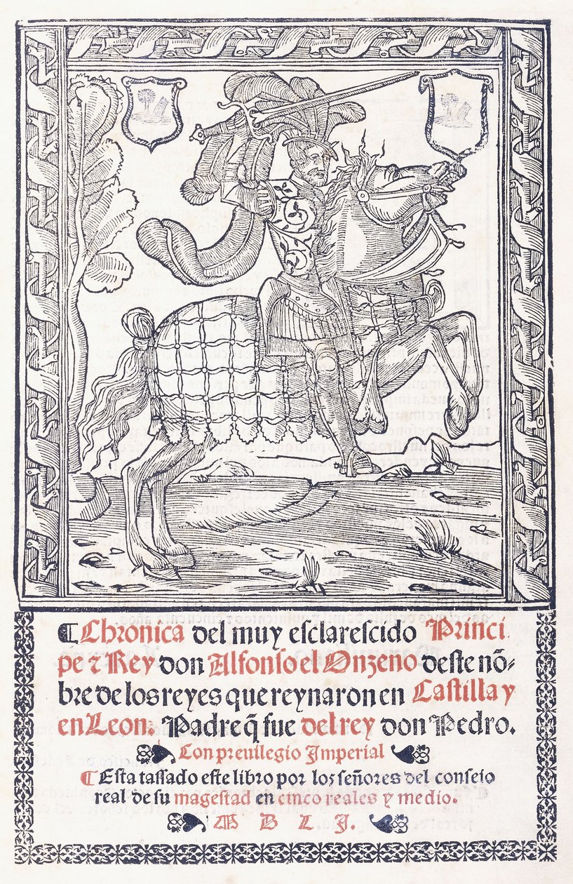 XI. Alfonz, Kasztília és León királya lóháton, 1551 alkotó: Spanish School