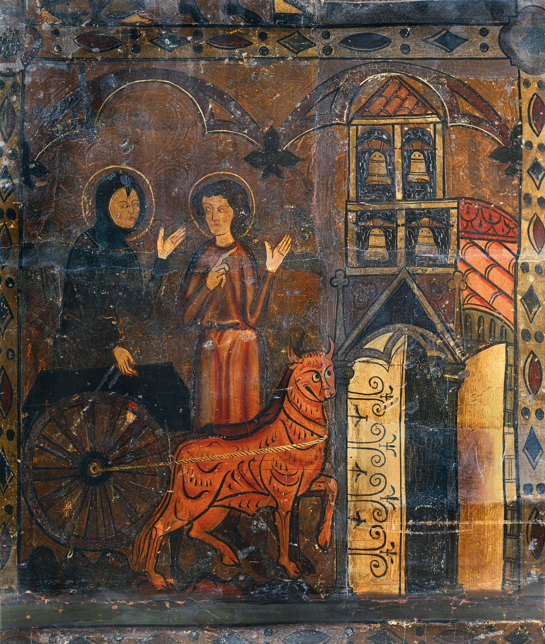 San Jaime de Frontanya oltára, részlet, 13. század vége – 14. század eleje (tempera fán) alkotó: Spanish School