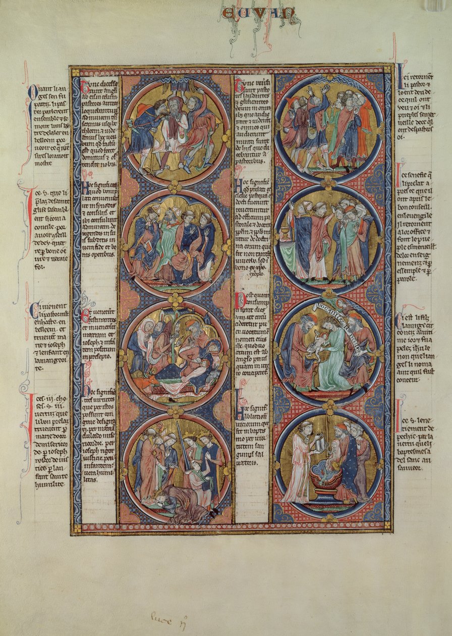 San Luis moralizált Bibliája, Tome II, 7v alkotó: Spanish School