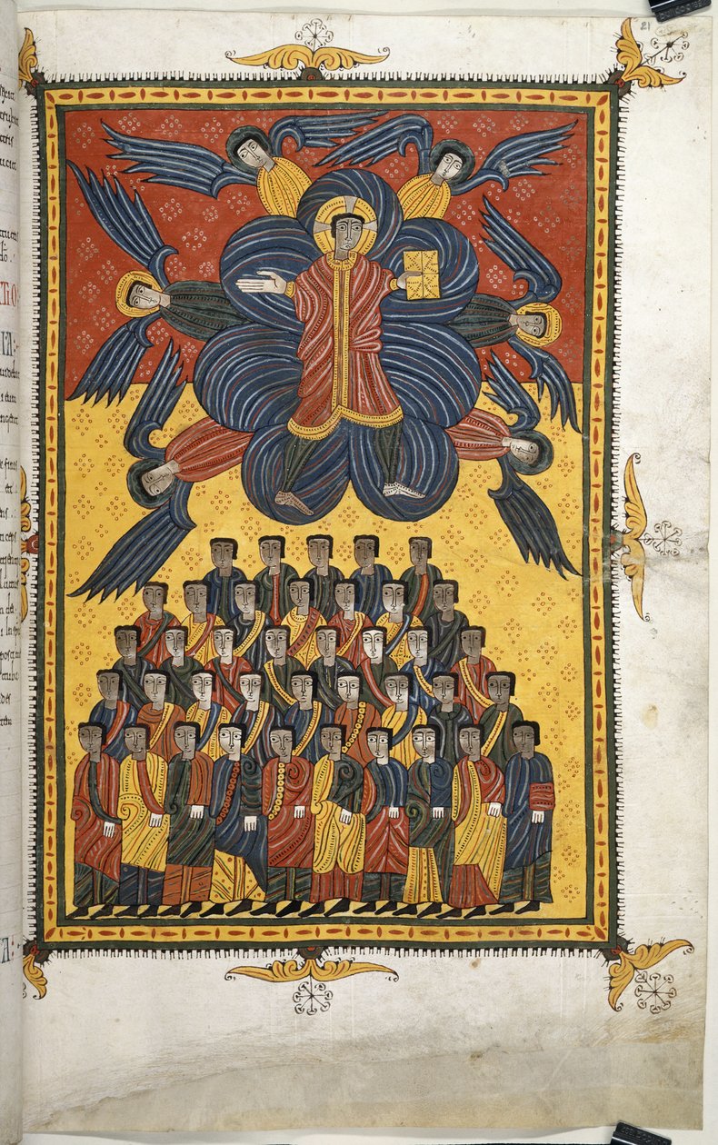 Krisztus megjelenik a felhőkben alkotó: Spanish School