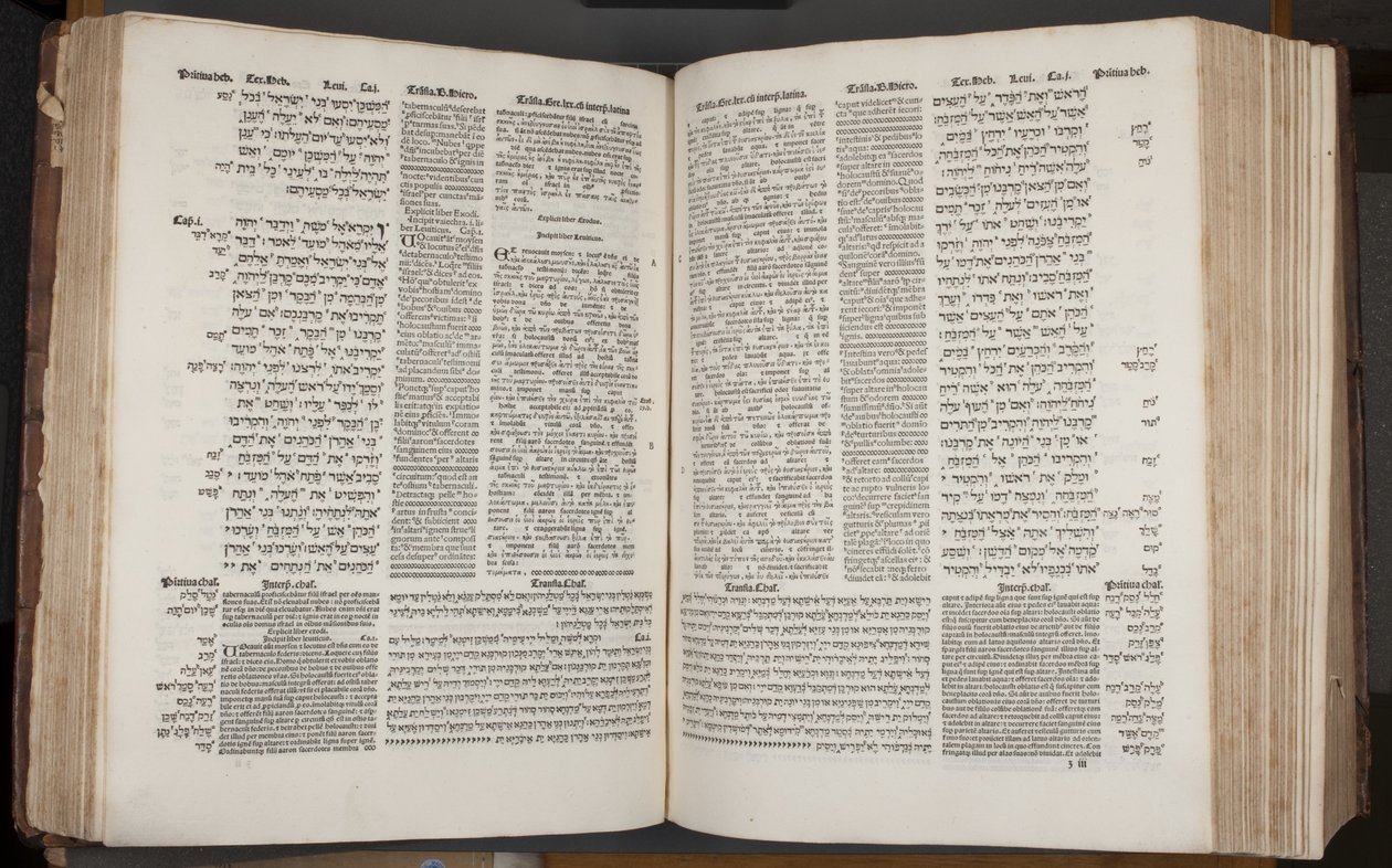 Complutensian Polyglot Biblia, nyomtatta Arnao Guillen de Brocar (metszet) alkotó: Spanish School