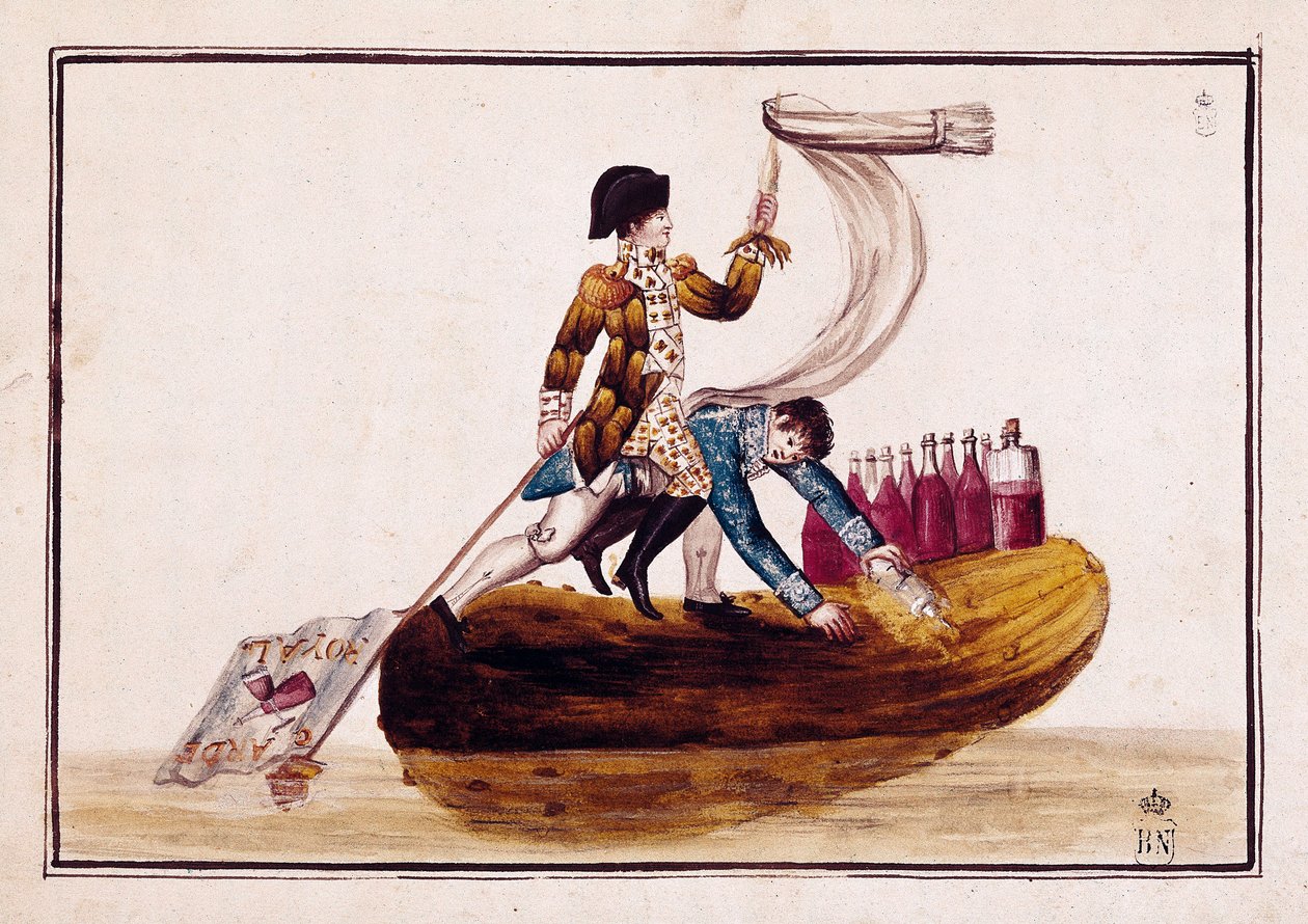 Joseph Bonaparte (1768-1844) kiűzése (savanyúságon) a spanyolországi Vitoria veresége után alkotó: Spanish School