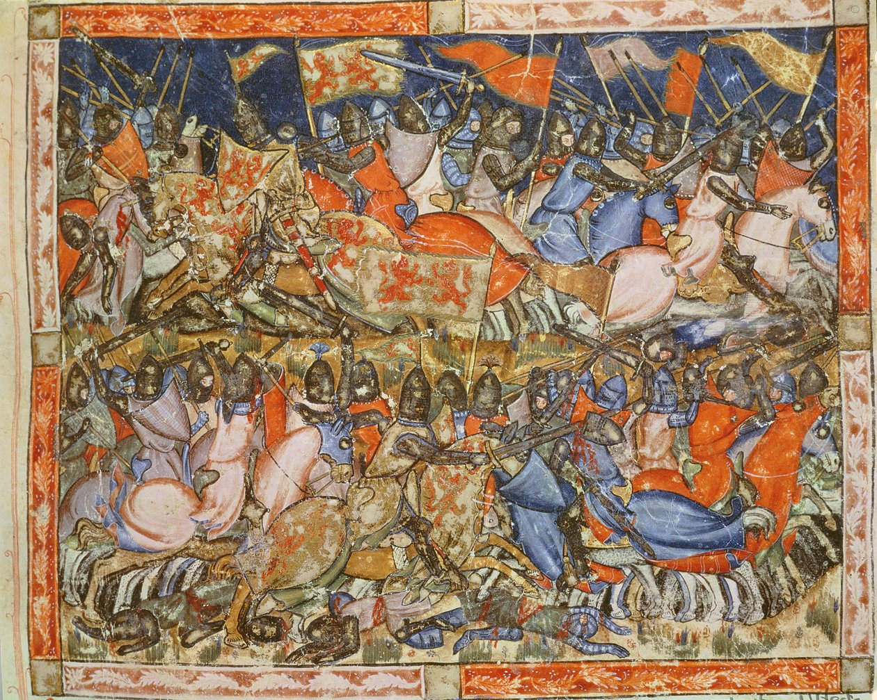 Fol.39r The Exploits of Hector, a Codex Benito Santa Mora-ból alkotó: Spanish School