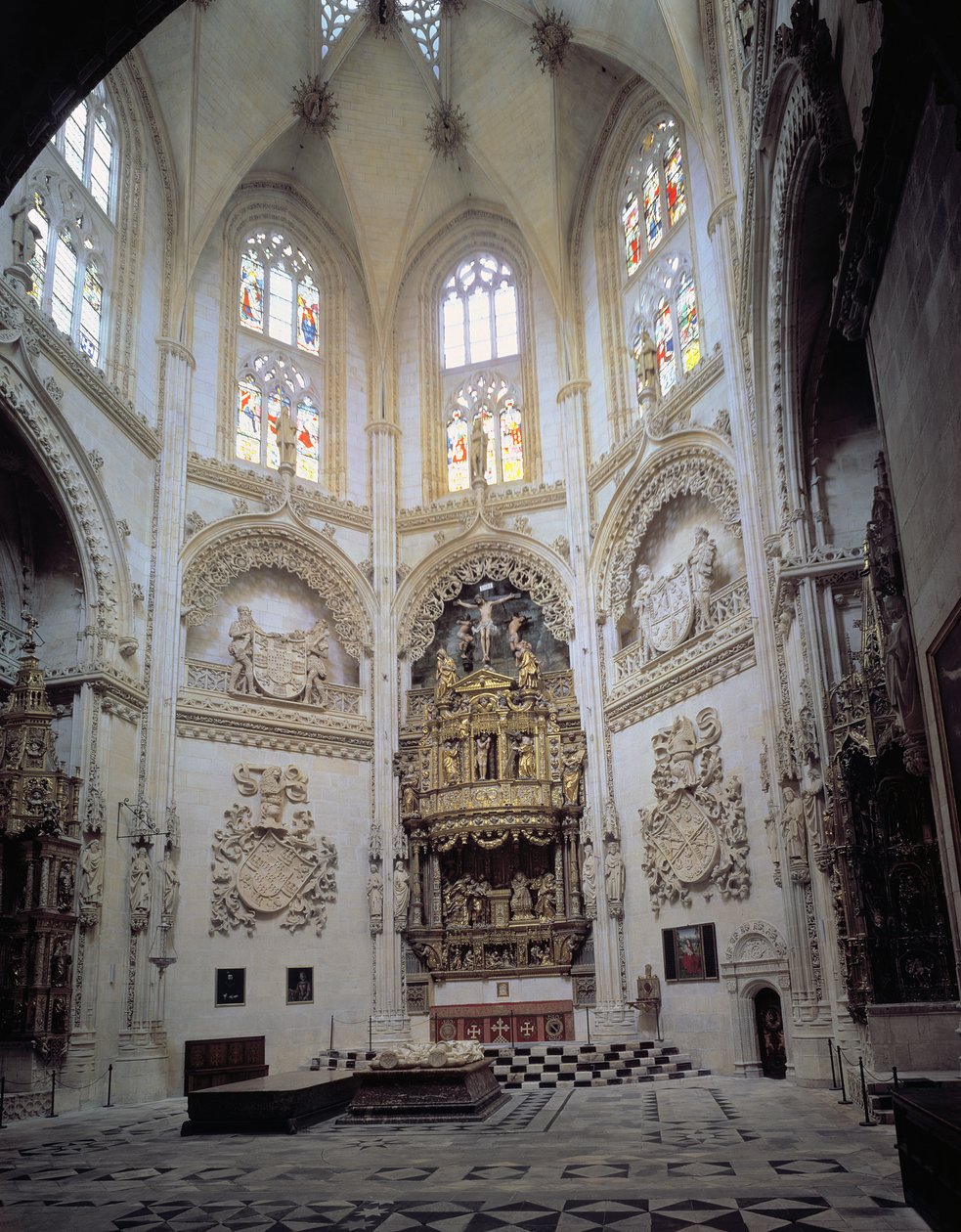 A Capilla del Condestable belső képe, 15. század vége alkotó: Spanish School