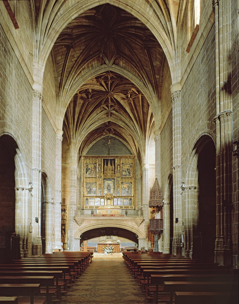 A templom belső képe alkotó: Spanish School