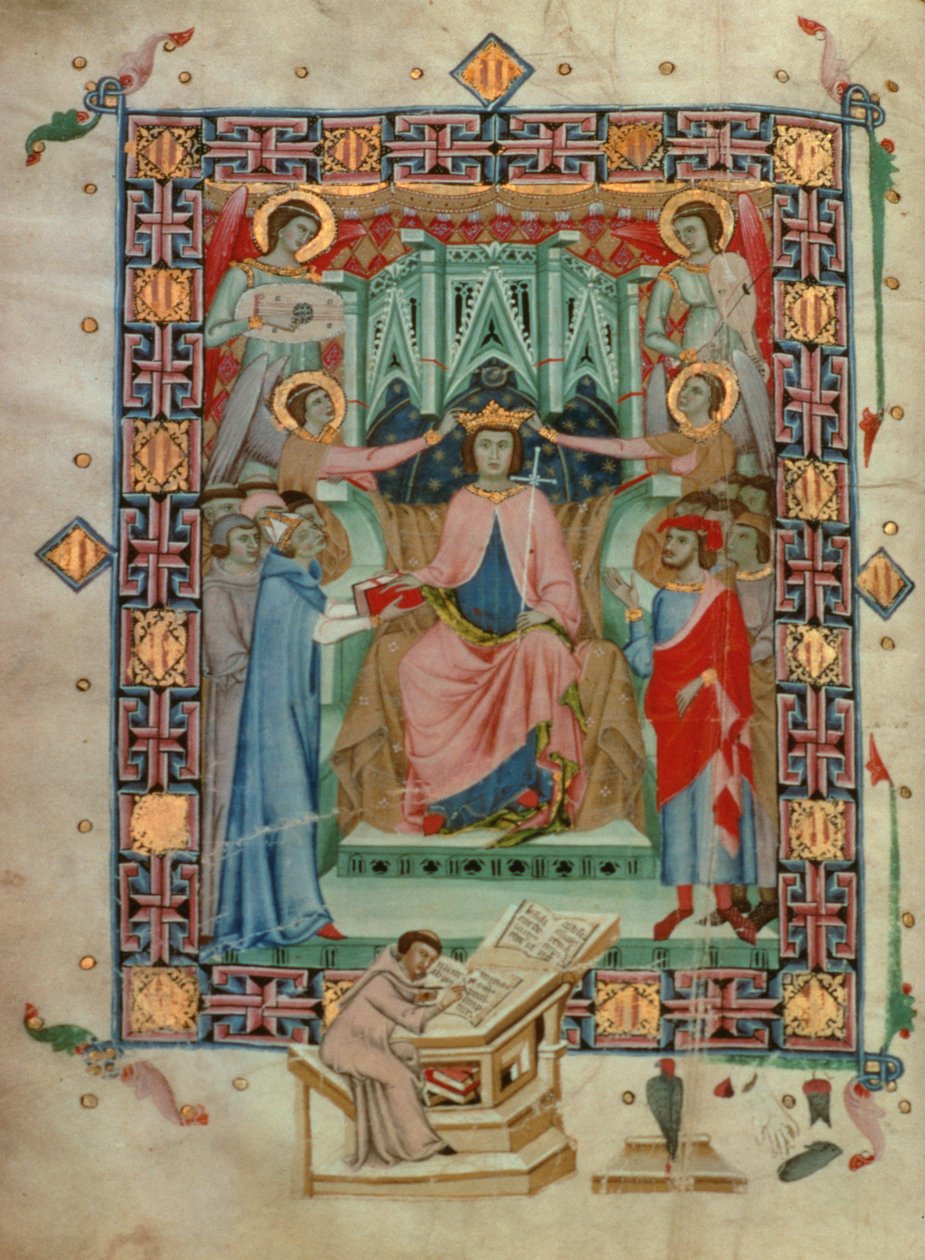 II. Mallorcai Jaime (1315-49) királyi esküt tett Romeu Despoal alkotó: Spanish School