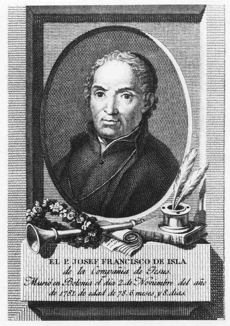 Jose Francisco de Isla (metszet) alkotó: Spanish School