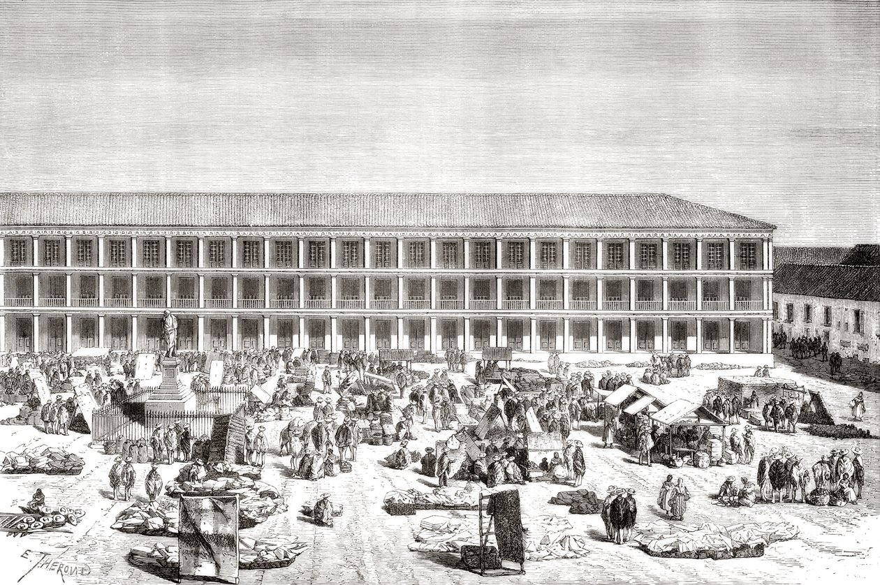 Portálok Háza, Plaza de Simon Bolivar, korábban Plaza de la Constitución, Bogotá, Kolumbia alkotó: Spanish School