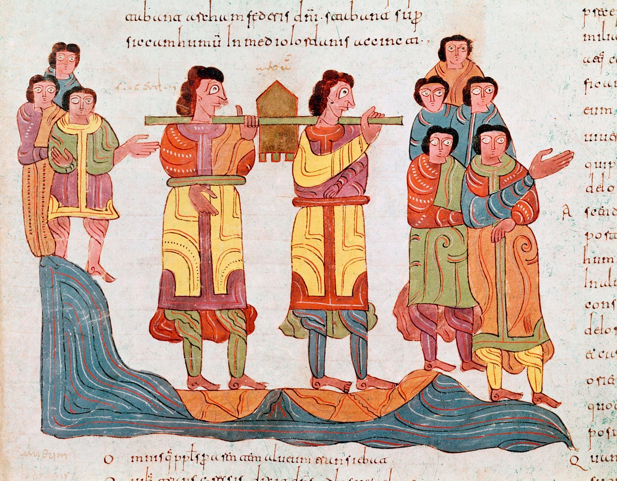 Mozarab művészet: „A frigyláda szállítása Jeruzsálembe” alkotó: Spanish School