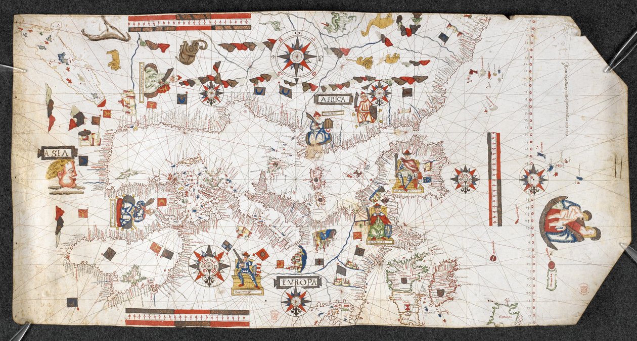 Portolan diagram, Jaume Olives alkotó: Spanish School