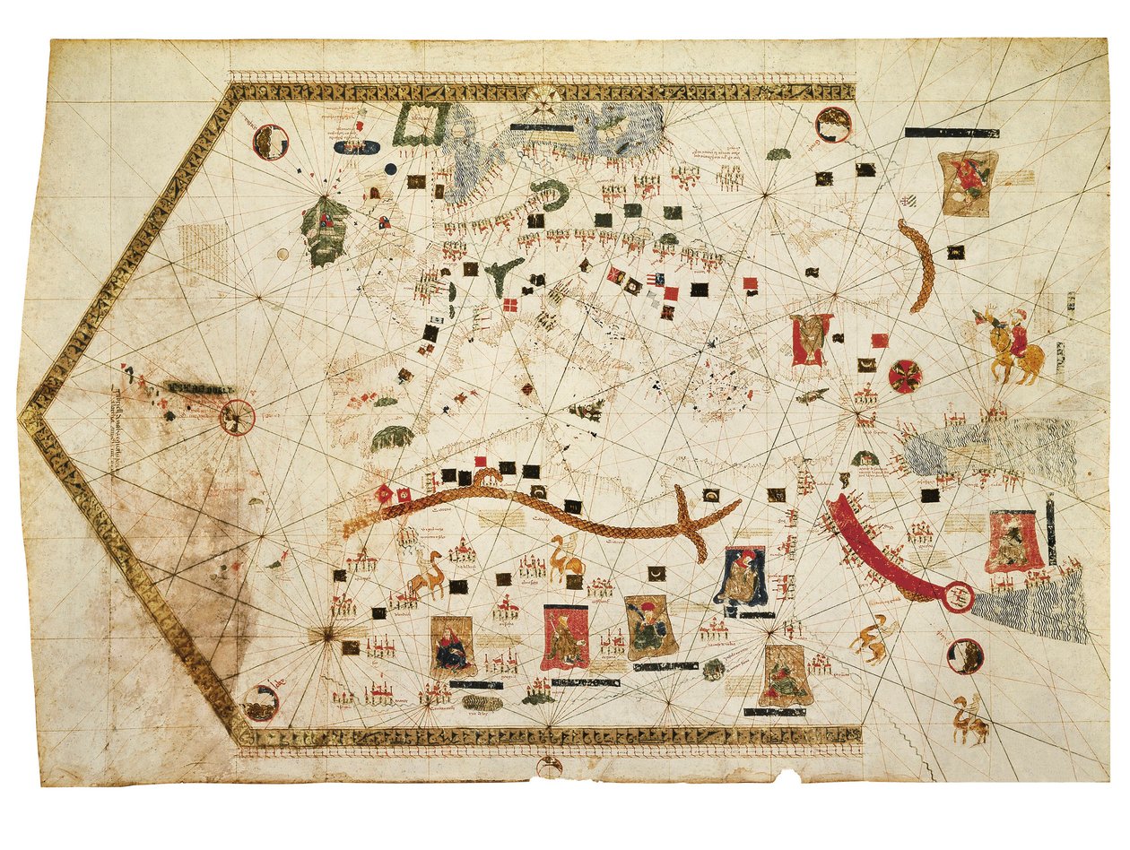 Gabriel de Vallseca portolai diagramja alkotó: Spanish School