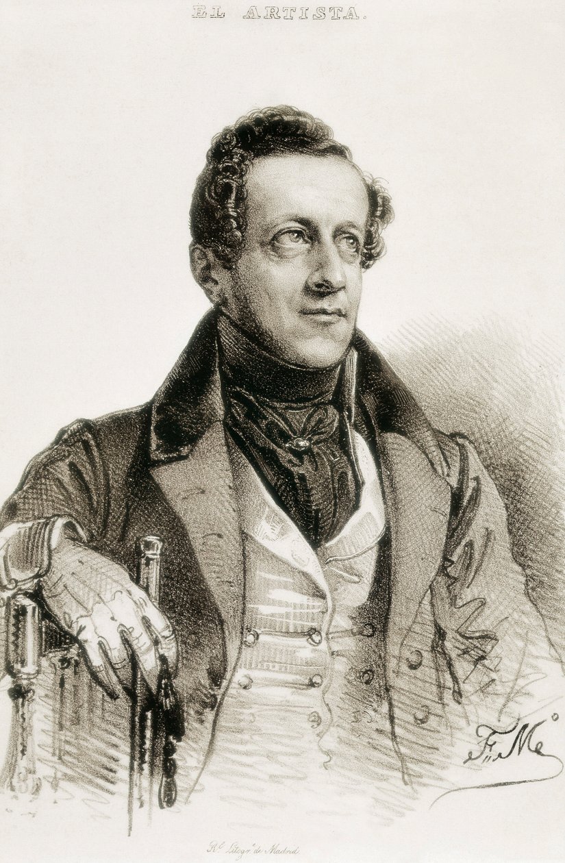 Angel de Saavedra és Ramirez Baquedano, Rivas hercegének portréja alkotó: Spanish School