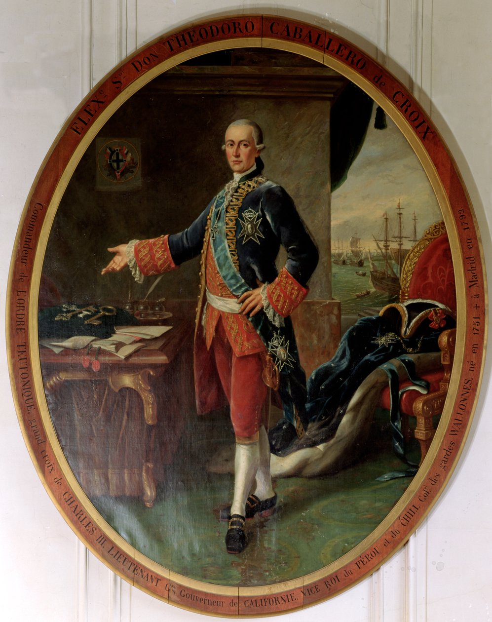 Caballero Teodoro de Croix (1730-92) Peru és Chile alkirályának portréja alkotó: Spanish School