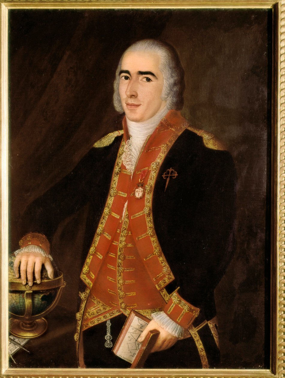 Francisco ALSEDO BUSTAMANTE (1758-1805), tengerész és spanyol katona portréja. A spanyol iskola névtelen festménye. Madrid, Haditengerészeti Múzeum. alkotó: Spanish School