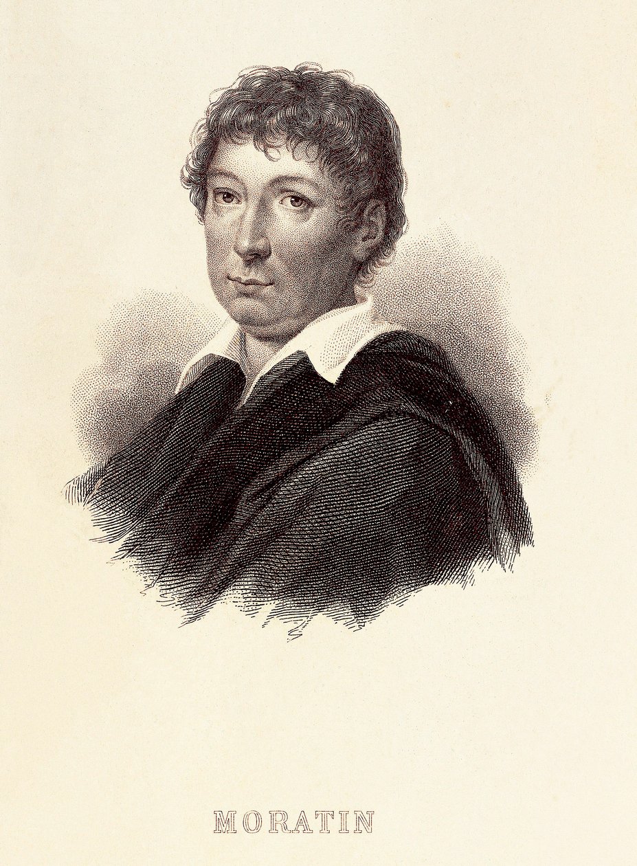 Leandro Fernandez de Moratin (1760-1828) spanyol író portréja. Metszet 19. század. Madridi Romantikus Múzeum. alkotó: Spanish School