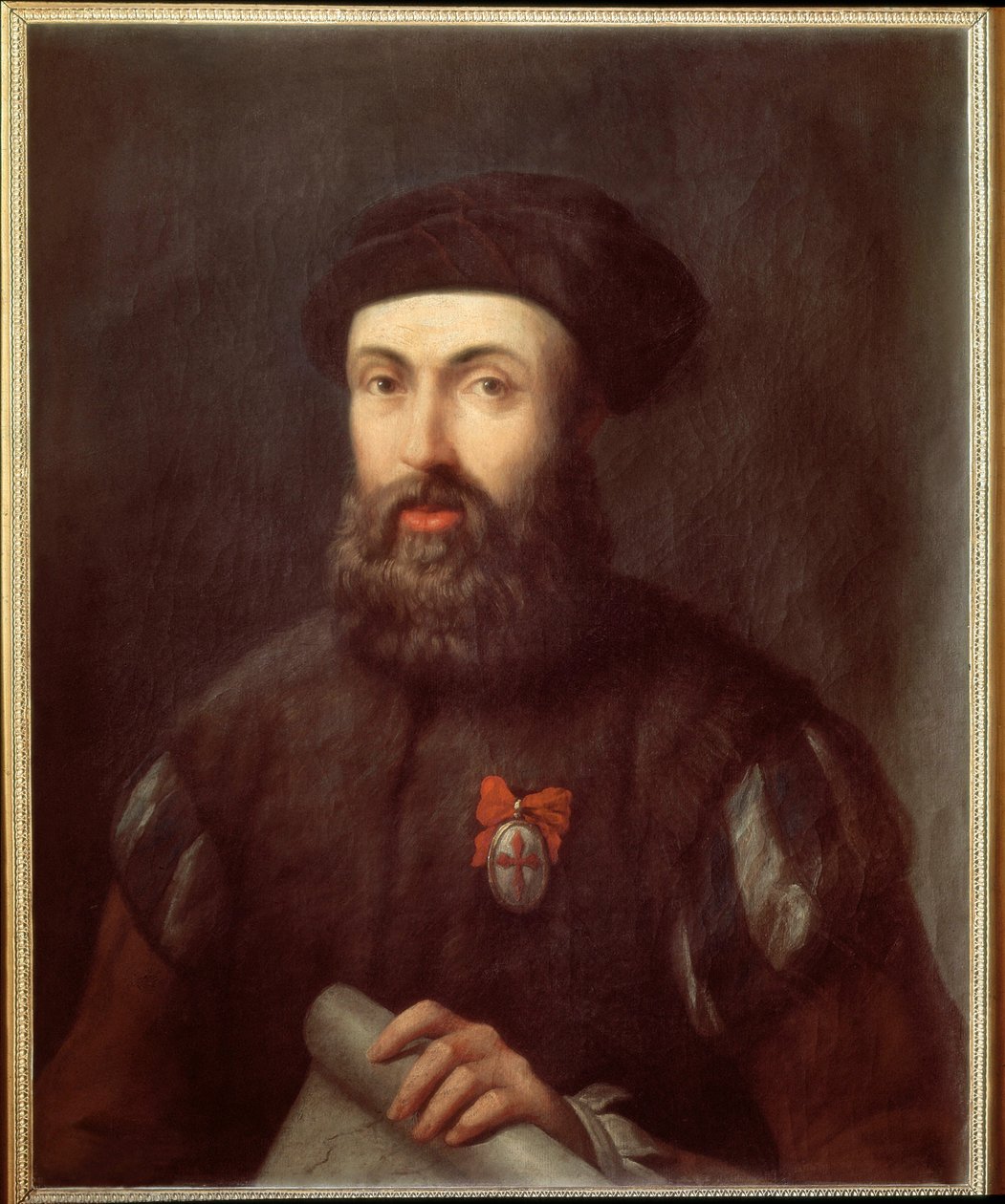 Ferdinand Magellan portugál navigátor és felfedező portréja alkotó: Spanish School