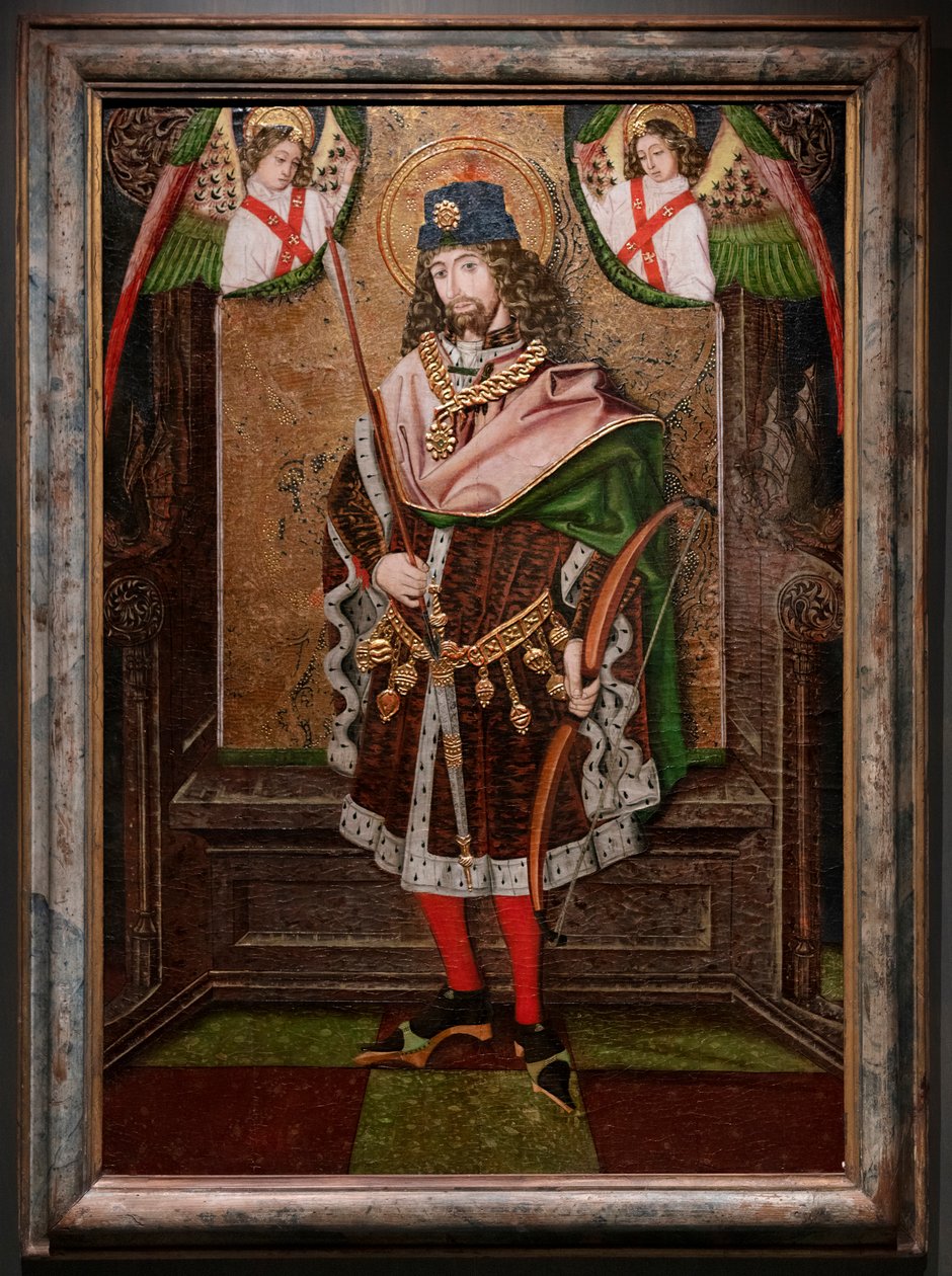 Szent Sebestyén. Piedratajada (Zaragoza) plébániatemplomának eredete. 15. század (festmény) alkotó: Spanish School