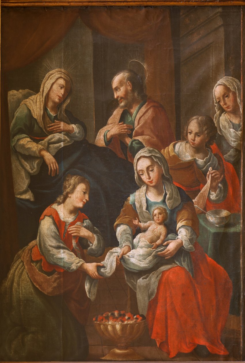 Szentély (Santuario de Queralt). A templom. Belső. Festmény. 19. század alkotó: Spanish School