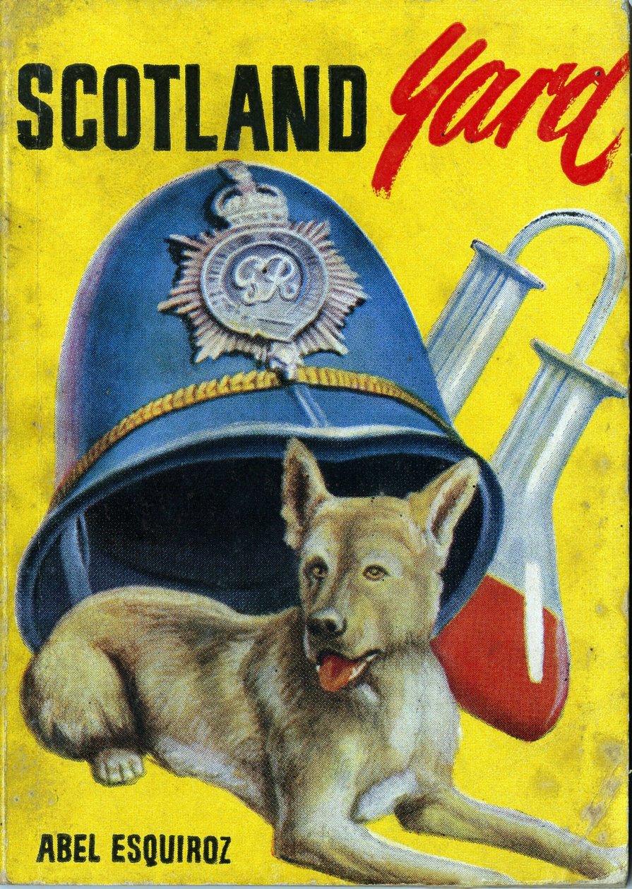 A Scotland Yard, Abel Esquiroz, kiadása pedagógiai és népszerű úti cél. Borító, XX alkotó: Spanish School
