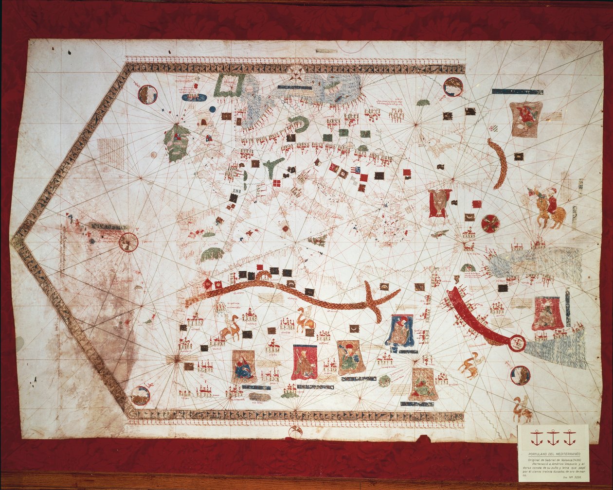Spanyol portolán diagram alkotó: Spanish School