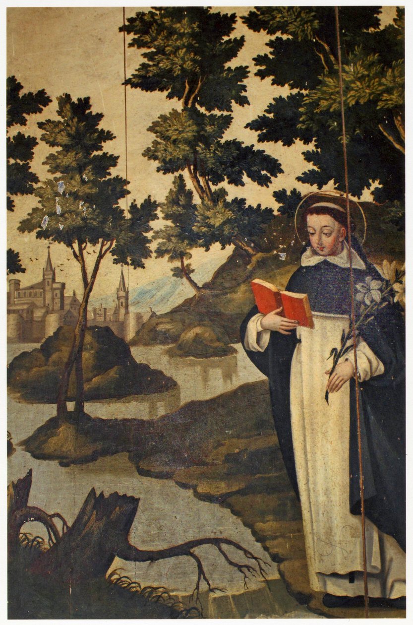 Szent Domonkos kezében a liliom, 17. század alkotó: Spanish School