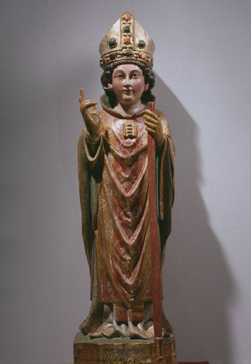 Tours-i Szent Márton, 14. század vége – 15. század eleje (festett és aranyozott fa) alkotó: Spanish School