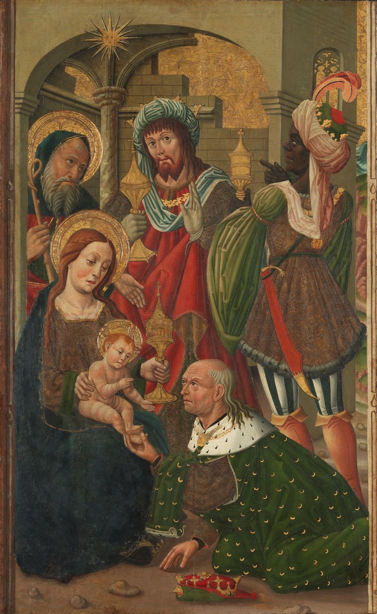 A királyok imádása, 1490 körül (tempera a panelen) alkotó: Spanish School
