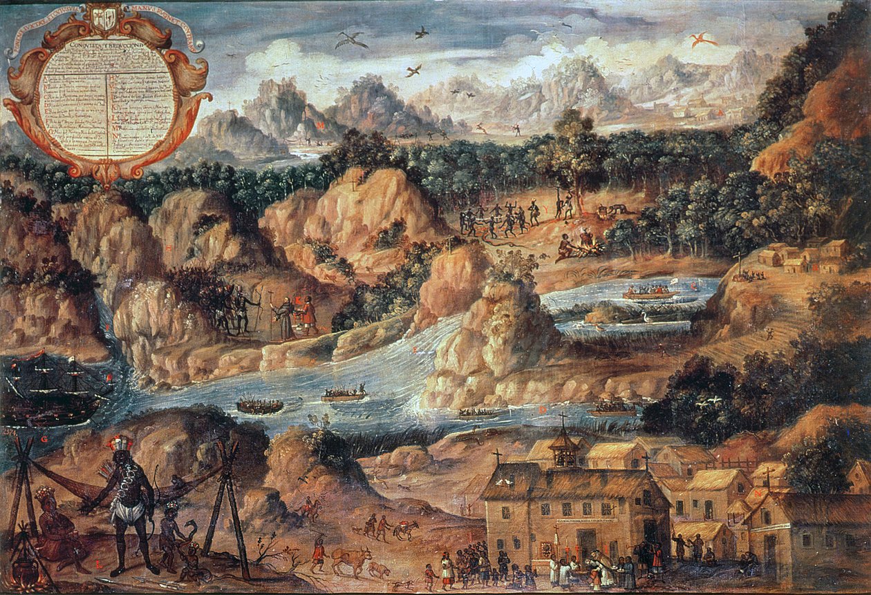 Guatemala meghódítása 1524-ben (olaj, tábla) alkotó: Spanish School