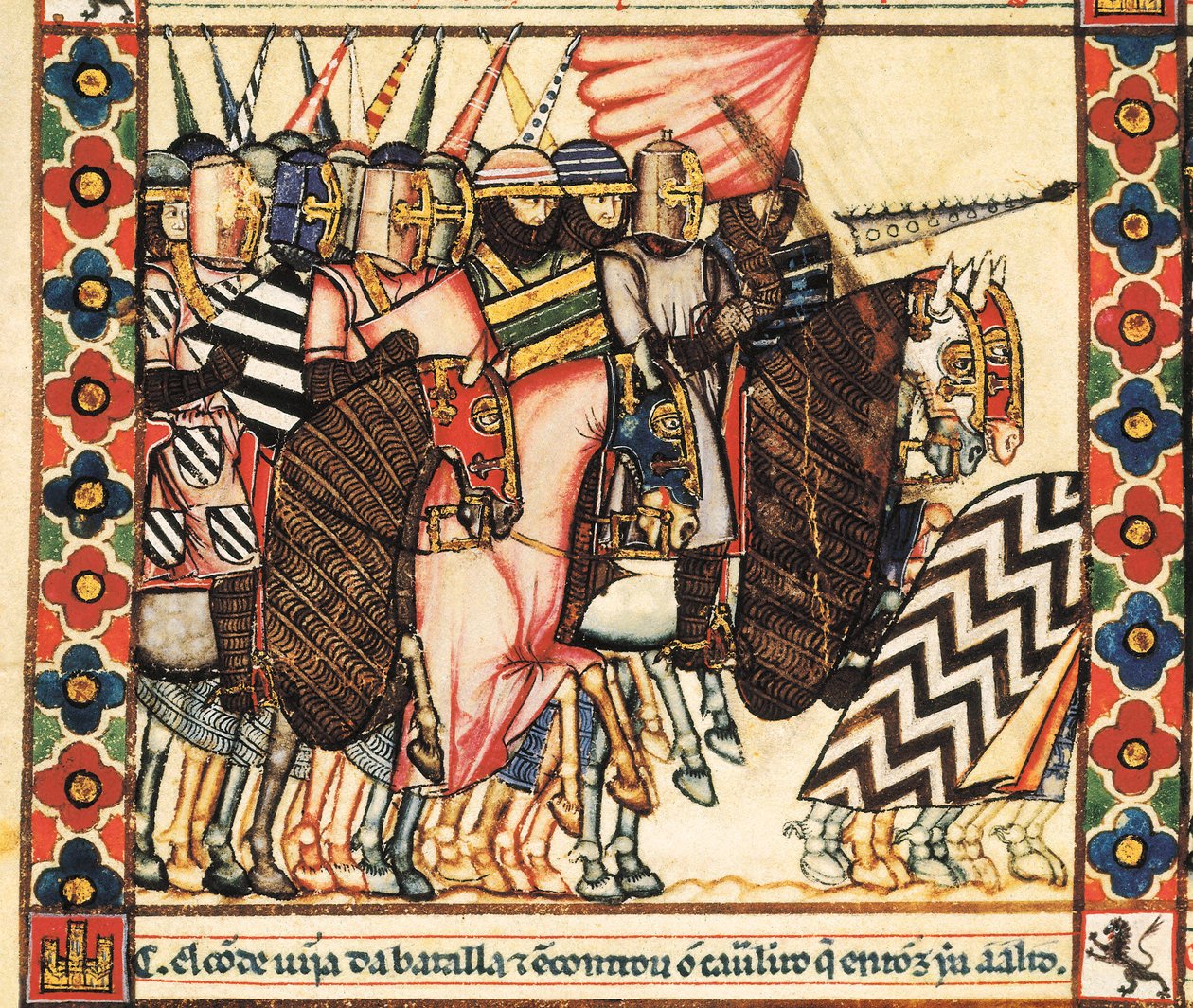 Plasencia bika, 144. ének, Szent Mária énekéből vett miniatűr alkotó: Spanish School