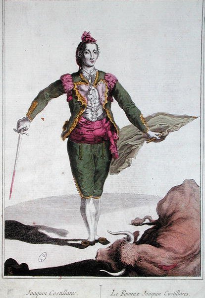 Az ünnepelt Toreador, Joaquin Rodriguez „Costillares” (1748-1800) (színes litó) alkotó: Spanish School