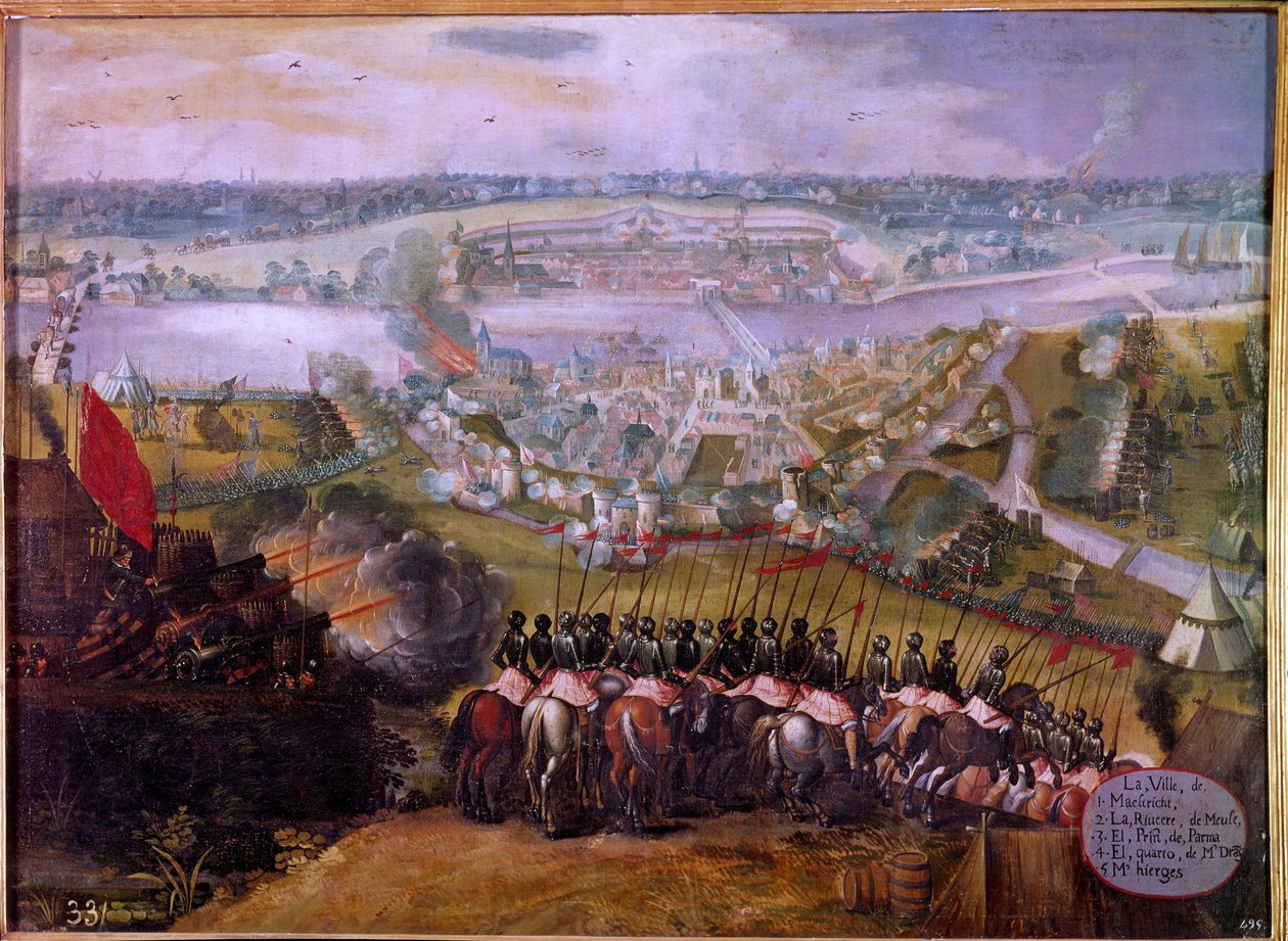 Maestrich ostroma a spanyolok részéről 1579-ben A hollandiai Maastricht (vagy Maestricht) ostroma a nyolcvanéves háború (nyolcvan húsz év vagy 80 év) (Hollandia lázadása) (1568-1648) epizódja volt. látta az északi pro felemelkedését alkotó: Spanish School