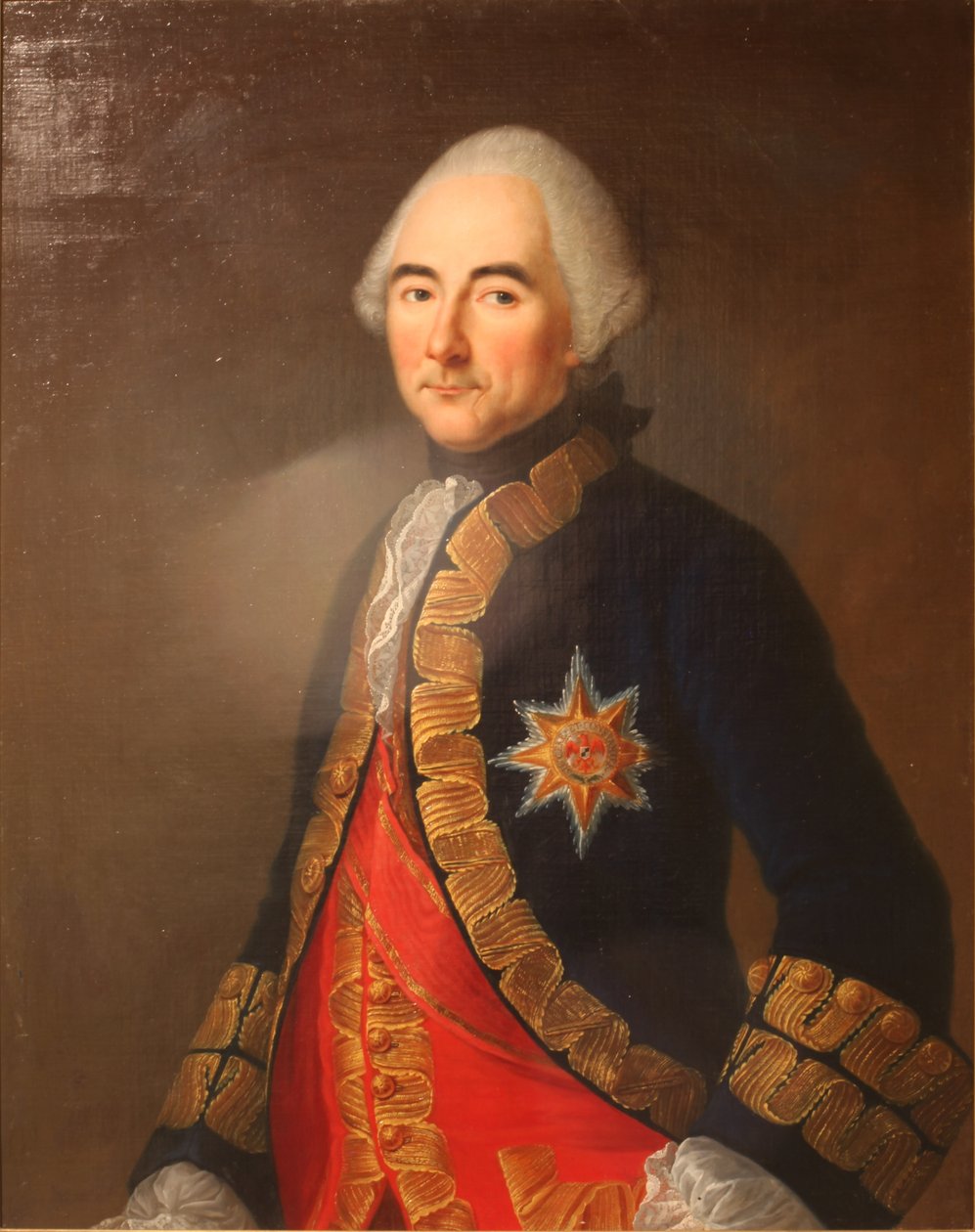 Jean-Jacques portré, Beausobre comte, altábornagyi egyenruhában alkotó: Speiségger