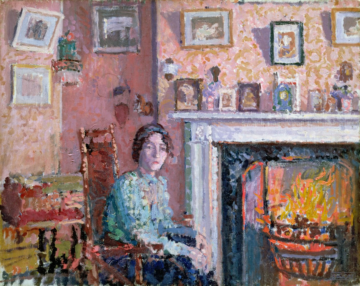 Belső tér, Mornington Crescent, 1910 alkotó: Spencer Frederick Gore