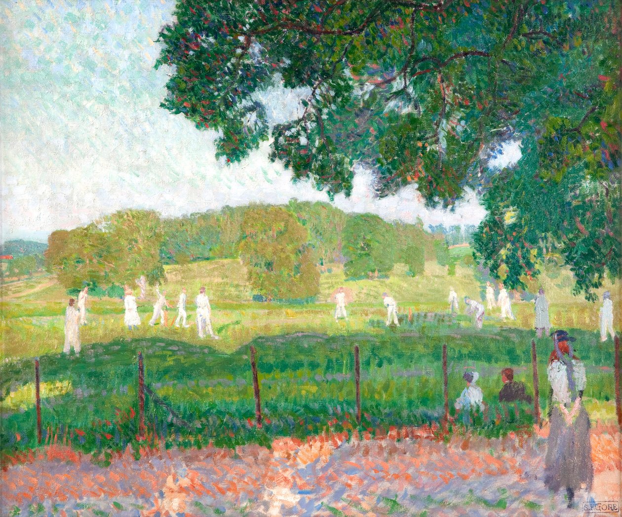 A krikettmérkőzés, 1909 alkotó: Spencer Frederick Gore