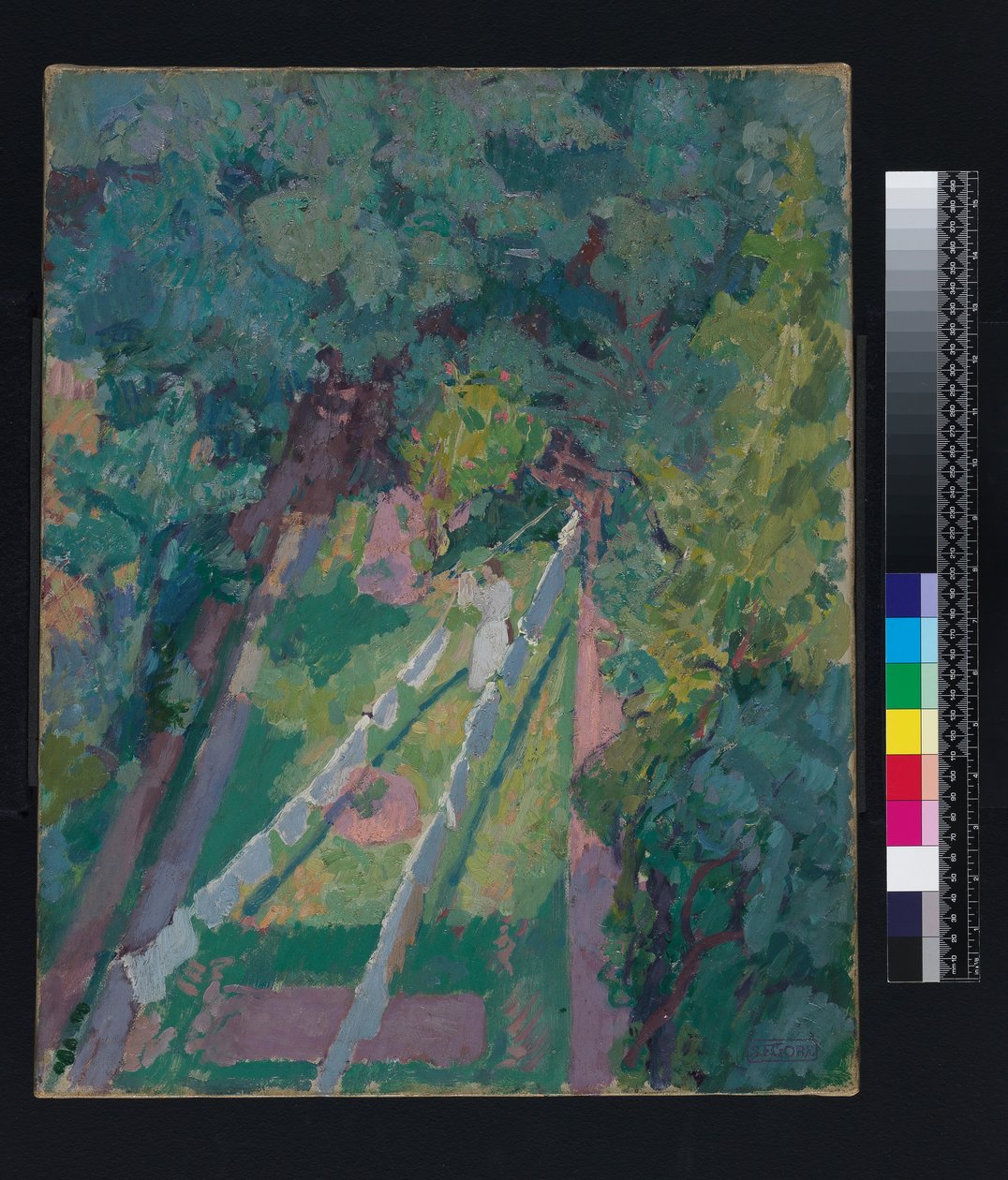 Kilátás a Cambrian Road 6. szám alatt, Richmondban, 1914 előtt alkotó: Spencer Frederick Gore