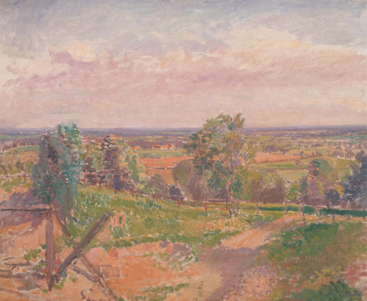 Egy kiterjedt táj Yorkshire-ben alkotó: Spencer Frederick Gore