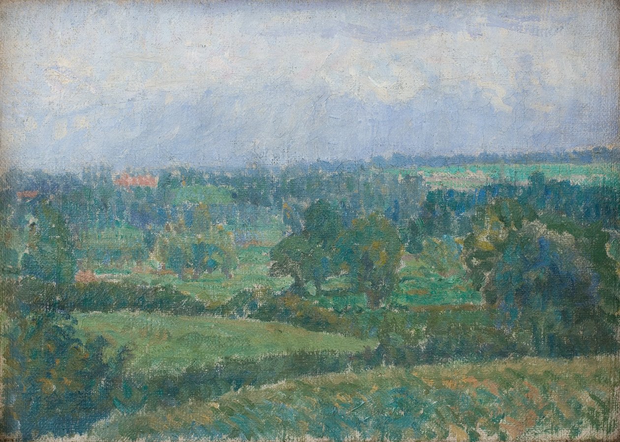 Vidéki táj, 1909-10 körül (olaj, vászon) alkotó: Spencer Frederick Gore