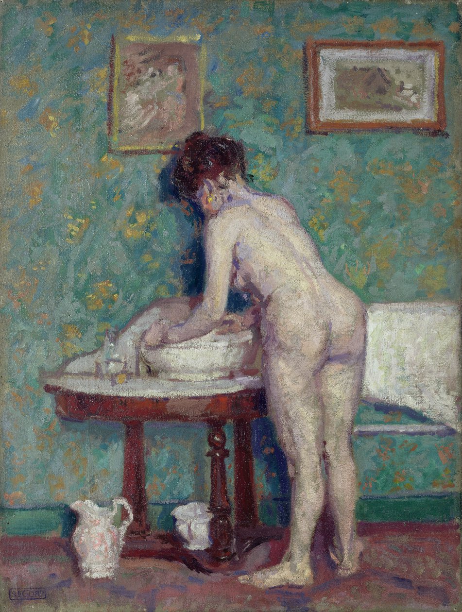Belső aktával (olaj, vászon) alkotó: Spencer Frederick Gore