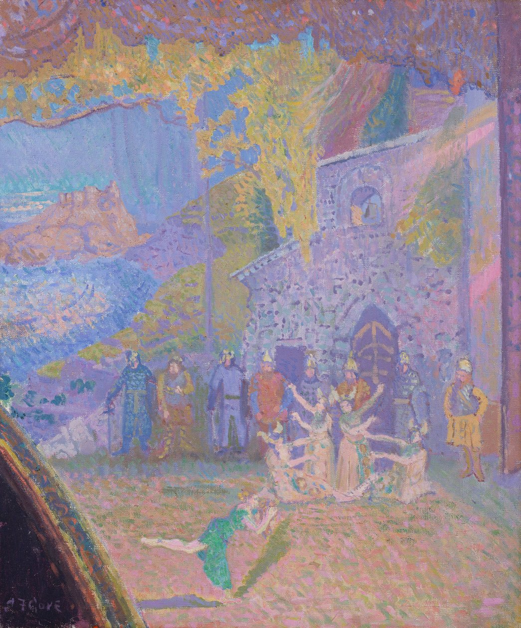 Írország szellemének tánca, az Alhambra Music Hall, 1910 alkotó: Spencer Frederick Gore