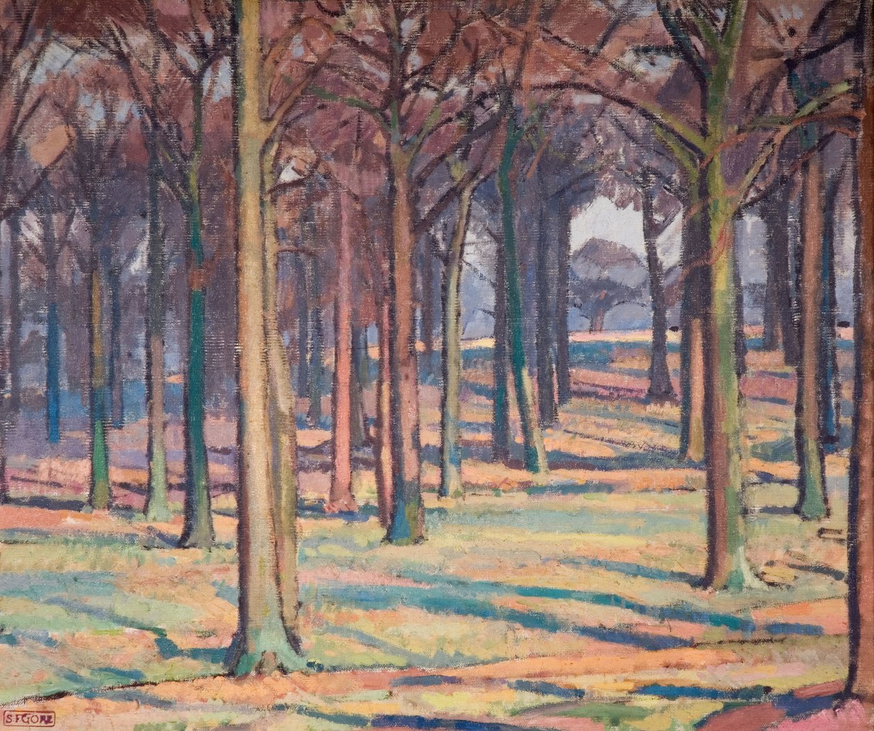 Fa a Richmond Parkban, 1914. alkotó: Spencer Gore