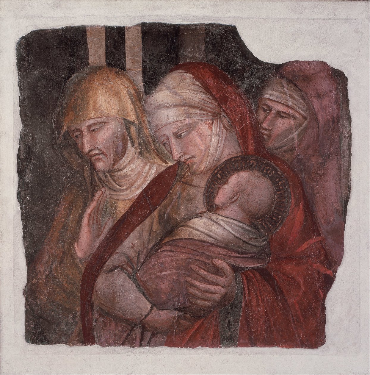 A csecsemő Keresztelő Szent János bemutatta Zakariásnak alkotó: Aretino Luca Spinello or Spinelli