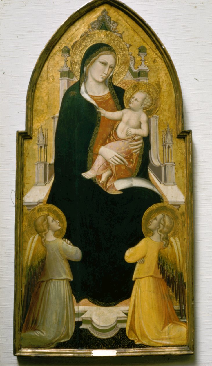 Madonna és az angyalokkal trónoló gyermek alkotó: Spinello Aretino