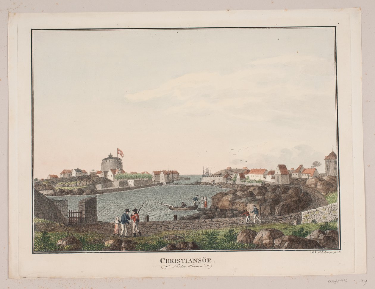 Christiansø. Nordhavn alkotó: Søren L. Lange