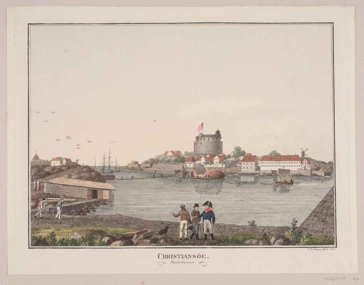Christiansø. Déli kikötő alkotó: Søren L. Lange