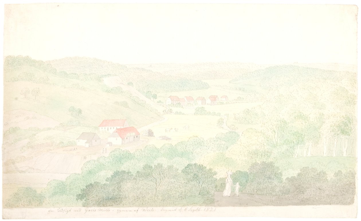 Kilátás a Greis Mølle-ről Egnenben alkotó: Søren L. Lange