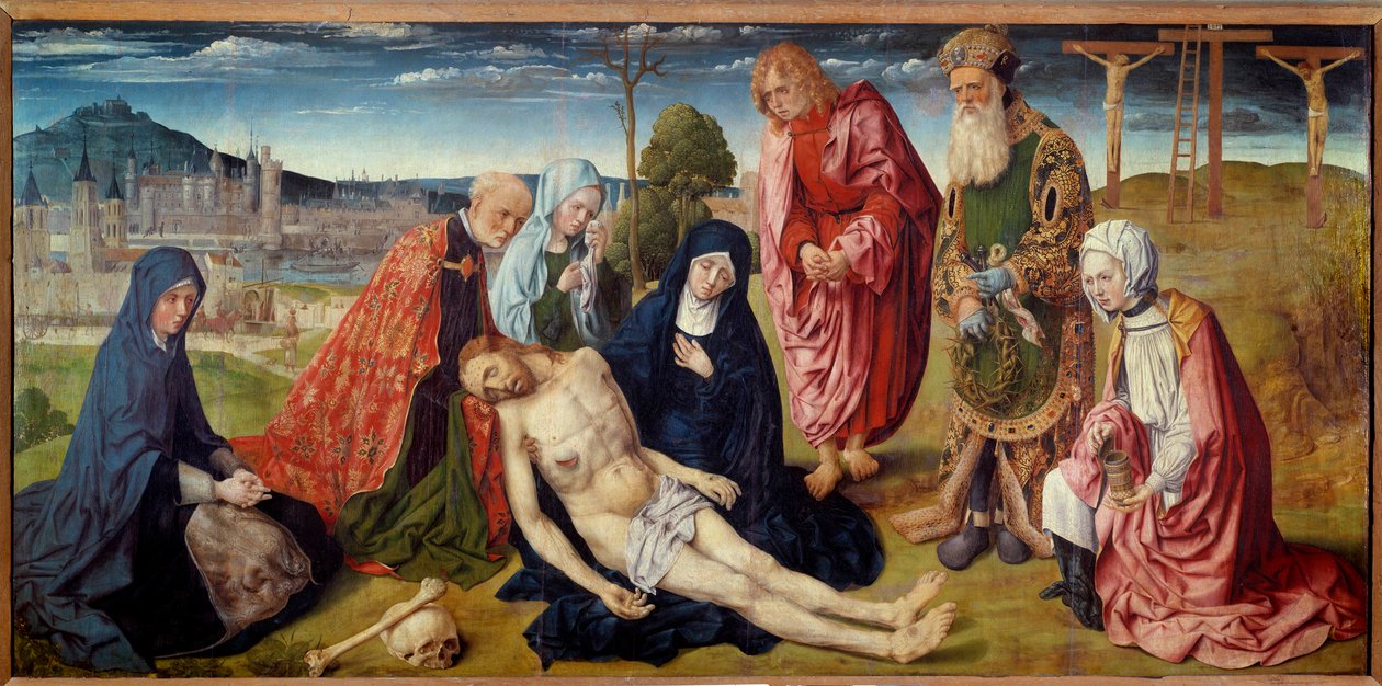 Saint Germain des Pres pieta (Saint-Germain-des-Pres) Saint Germain des Pres mesterének festménye (aktív 1500 körül). Homályos. 0,97x1,98 m. alkotó: St Germain des Pres master