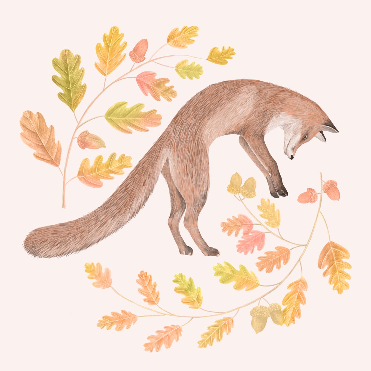 Jumping Fox, 2021 (grafitceruza és digitális) alkotó: Stacy Hsu