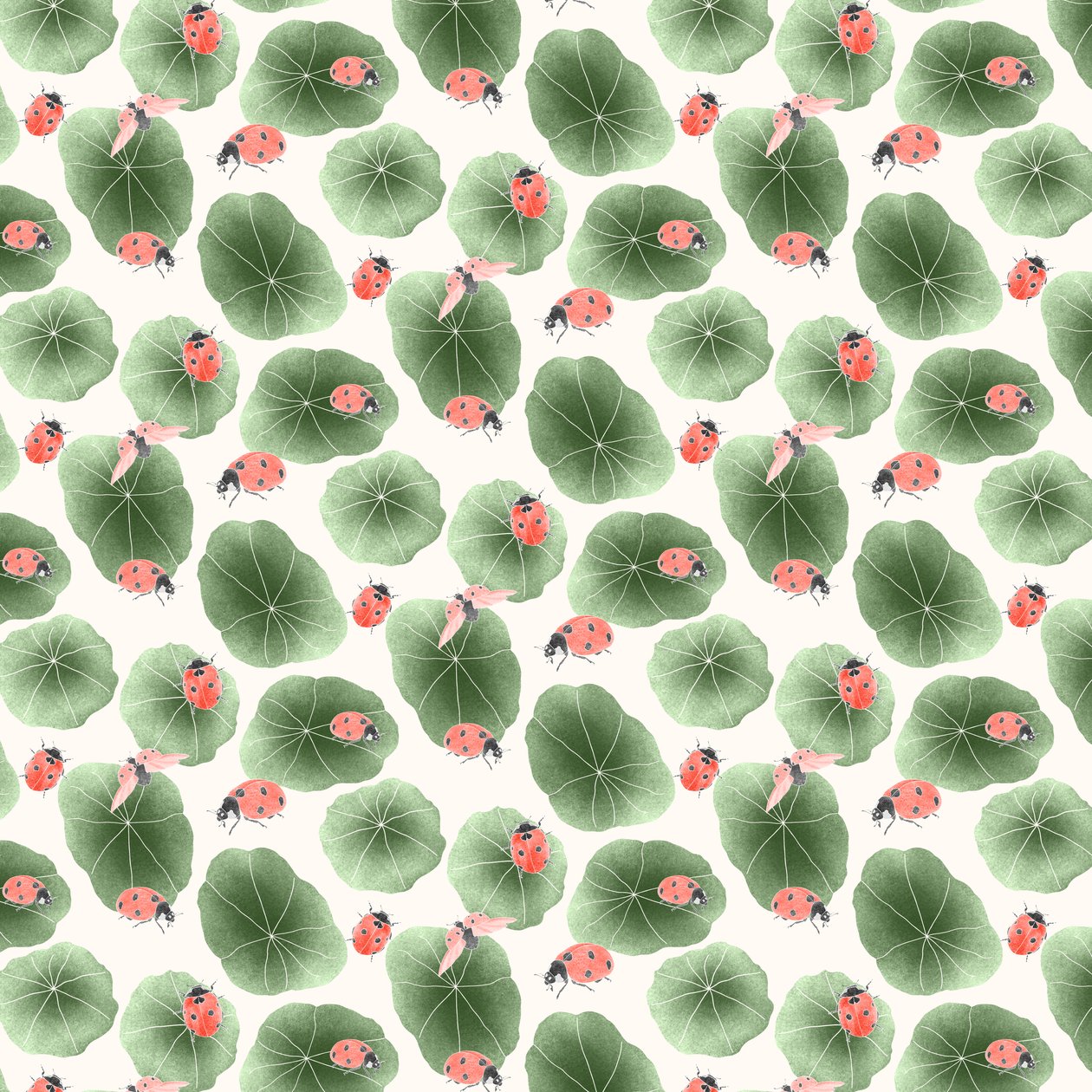 Nasturtium koordináta minta színe 2, 2020 (grafitceruza és digitális) alkotó: Stacy Hsu